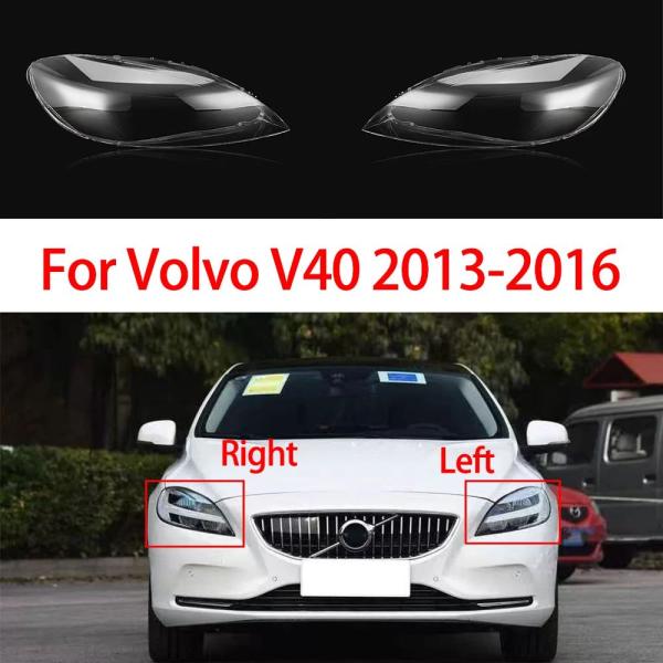 並行輸入品 ボルボ V40 2013-2016  LED カー フロント ヘッドライト レンズ カバー  クリアランプシェード カー フロント ヘッドランプ シ