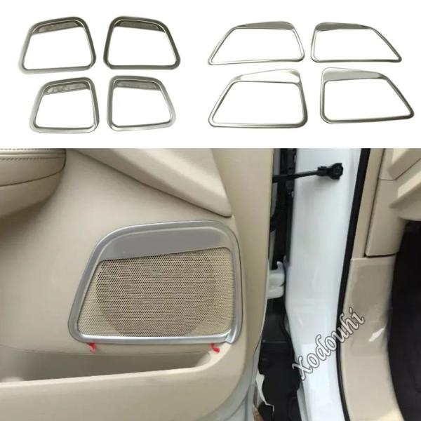 並行輸入品 日産ムラーノ  2015 - 18 2019 用 カー スタイリング スティック カバー インサイド ドア オーディオ スピーク サウンド リング 