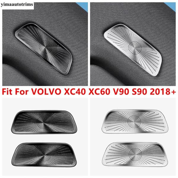 並行輸入品 ボルボ XC40 XC60 V90 S90 2018 - 2026 用 ルーフスピーカーマイクステッカーカバートリム アクセサリー インテリア
