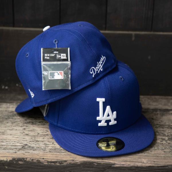 【NEW ERA/ニューエラ】 PINS Dodgers キャップ 59FIFTY MLB Pins ロサンゼルス・ドジャース ピンズ ブラック