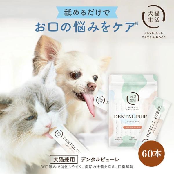 犬猫生活 【特典付き】犬猫生活 デンタルピューレ 犬猫兼用 獣医師共同