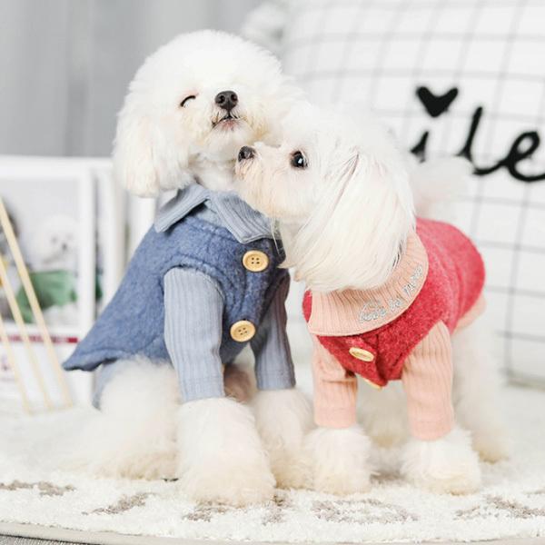 犬 犬服 冬服 フェルト生地 ボタン付ベスト 春 秋 Cheepet ブランド 小型犬用 チワワ ヨーキー トイプードル マルチーズ ダックスフンド シュナウザー Idwt Ch136 犬屋 Yahoo 店 通販 Yahoo ショッピング