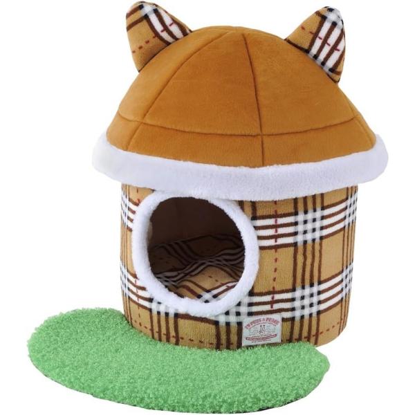 ボンビアルコン  お庭つき ねこハウス　ブラウン写真が下手でごめんなさい。商品は日本の一流ペット用品ブランドの製品です。・クッションはリバーシブルです。・高級感をもたらす素材です。・底クッションはリバーシブル!・型崩れし難いしっかり設計。可...