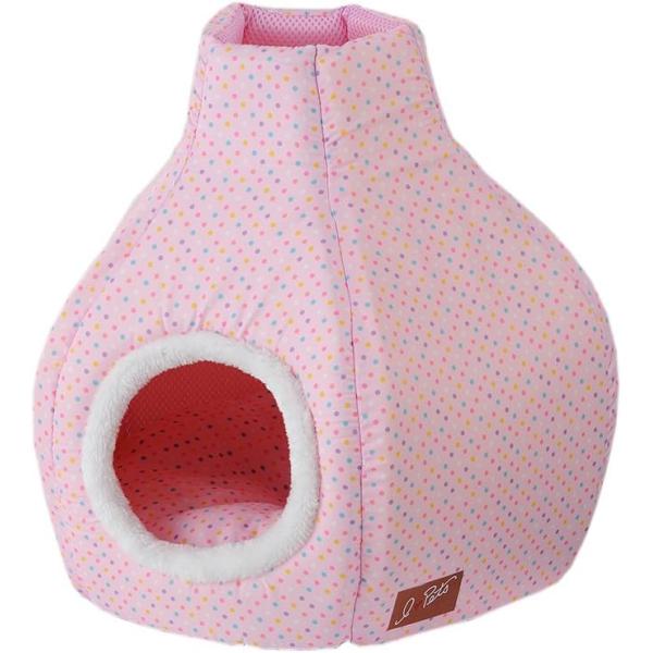 ボンビアルコン  ツボ型ハウス ピンク写真が下手でごめんなさい。商品は日本の一流ペット用品ブランドの製品です。・クッションはリバーシブルです。・高級感と温かみをもたらす素材です。・底クッションはリバーシブル!・型崩れし難いしっかり設計。可愛...