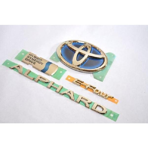 カラー エンブレム 送料無料 20系 アルファード 後期 ハイブリッド