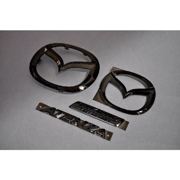 マツダ カラー エンブレム 送料無料 ｇｊ２ｆｗ アテンザワゴン 前期 後期 ブラック ４点 カーパーツ 純正 メッキ Gj2fwbkset Inventer 通販 Yahoo ショッピング