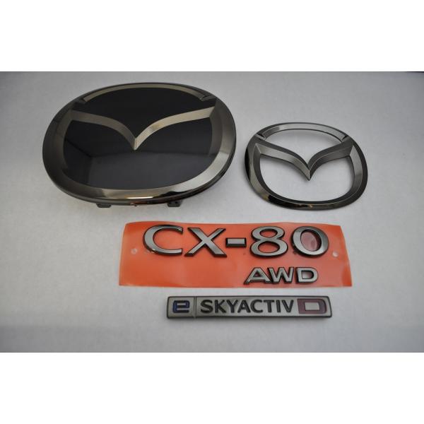 カラー エンブレム 送料無料 KL3R3P CX−80 4点セット 純正