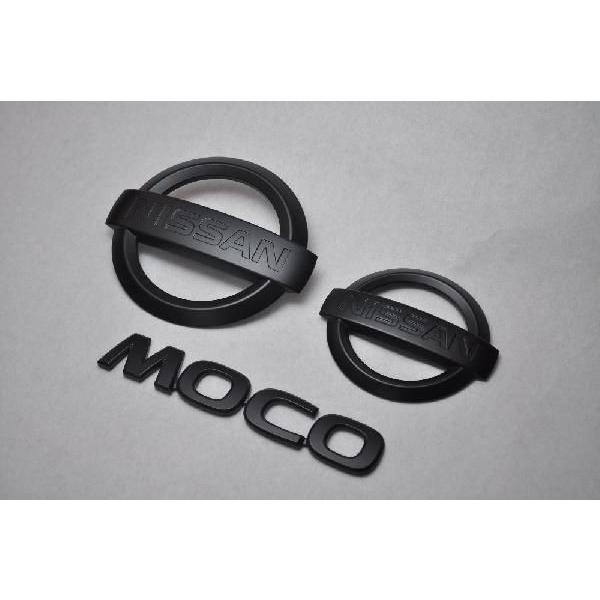 マットブラック/ピアノブラック エンブレム 送料無料 MG33系 モコ
