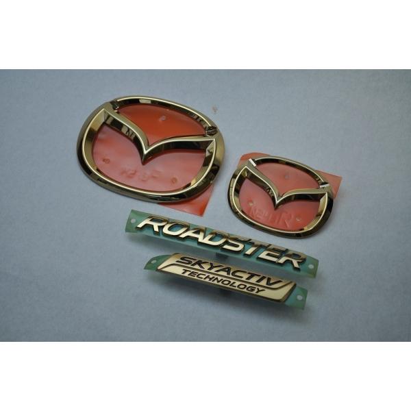 カラー エンブレム 送料無料 ND5RC ロードスター 前期 ゴールド