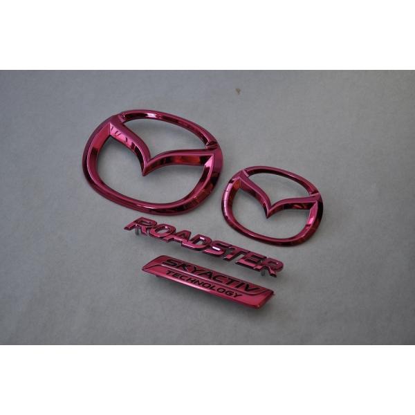 カラー エンブレム 送料無料 ND5RC ロードスター 前期 レッド 4