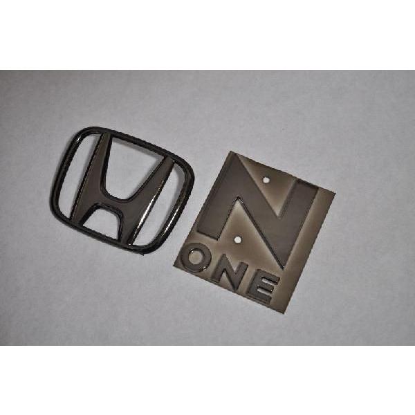 カラー エンブレム 送料無料 JG1系 N−ONE ブラック リア2点