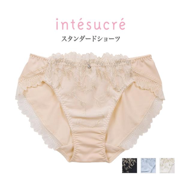アンテシュクレ intesucre 脇高ブラ Premium IBT339ペア スタンダードショーツ 全4色 M/L/LL ISP339