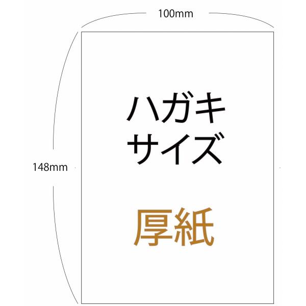 ハガキサイズ用紙1000枚です。ポストカードにもご利用いただけます。プロの印刷会社が加工するオリジナル商品です。用紙サイズ：はがき（148mm×100mm）用紙種類：上質135kg用紙厚さ：0.19mm（官製はがきより少し薄いです）上質紙は...