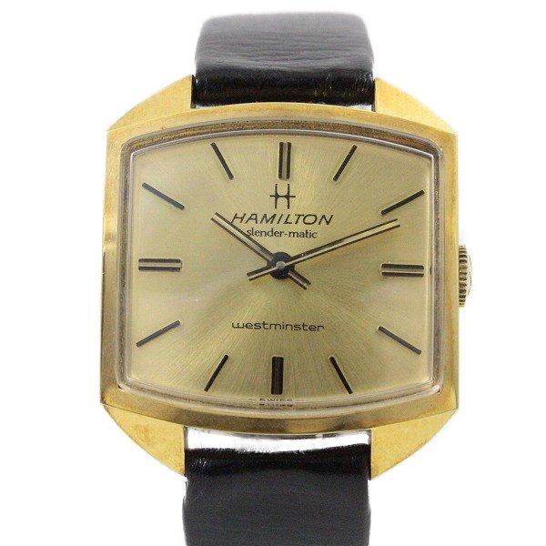 ハミルトン ウエストミンスター 自動巻き レディース 腕時計 ゴールド  