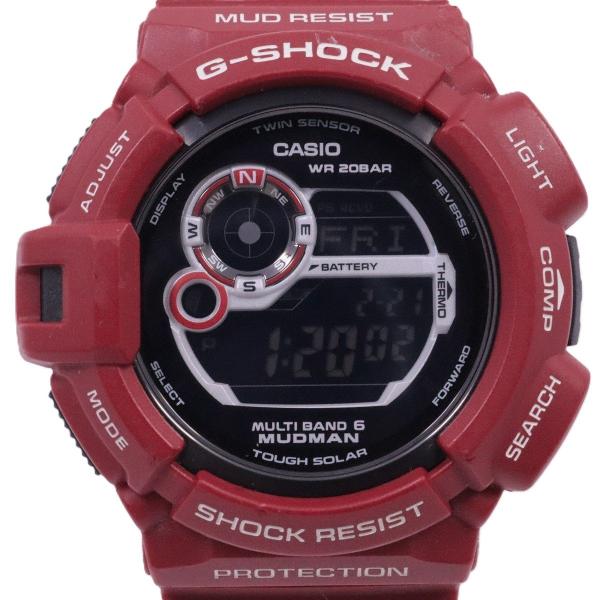 美品 G-SHOCK GW-9300RD マッドマン 限定 電波ソーラー レッド G-SHOCK カシオ マッドマン メン・イン・レスキューレッド