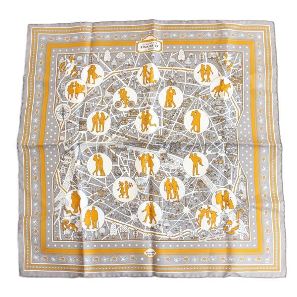 【新品未使用】エルメス カレ　55 バンダナ　新パリの恋人 2022年春夏 HERMES エルメス スカーフ カレ55 バンダナ パリの