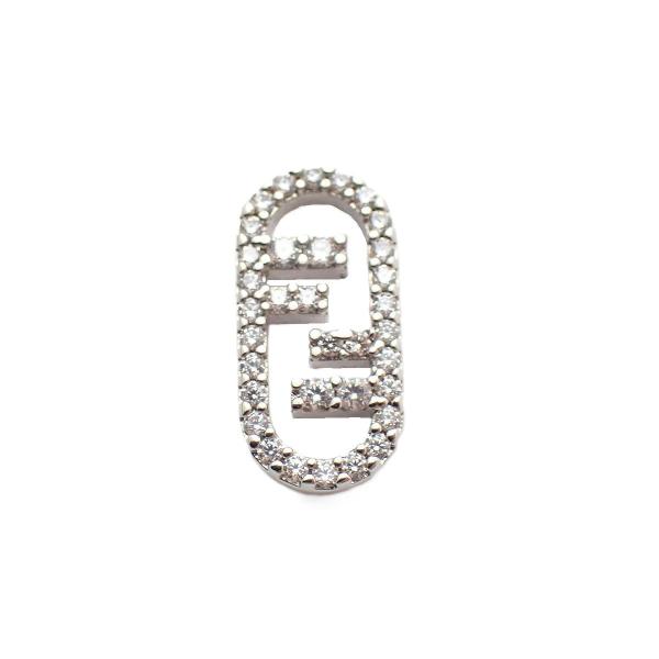 FENDI（フェンディ） オーロック FFロゴ ピアス シルバー色金具