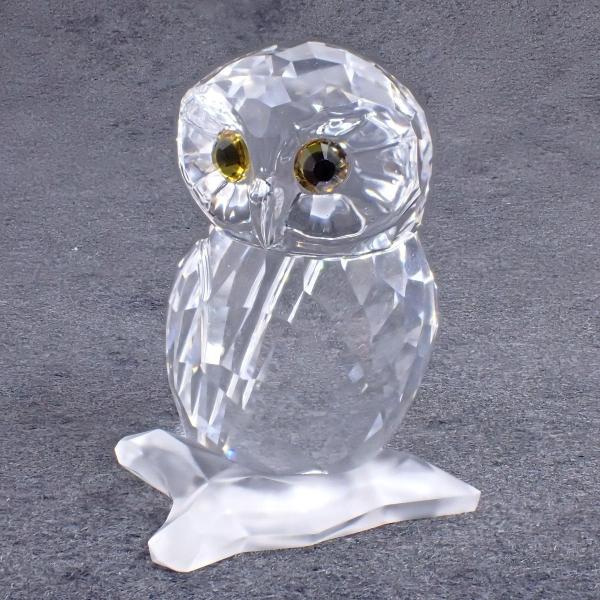 スワロフスキー置物ふくろう 【18000円→15000円お値下げ。】 楽天市場】スワロフスキー フクロウ ゴールデンチーククリスタル M