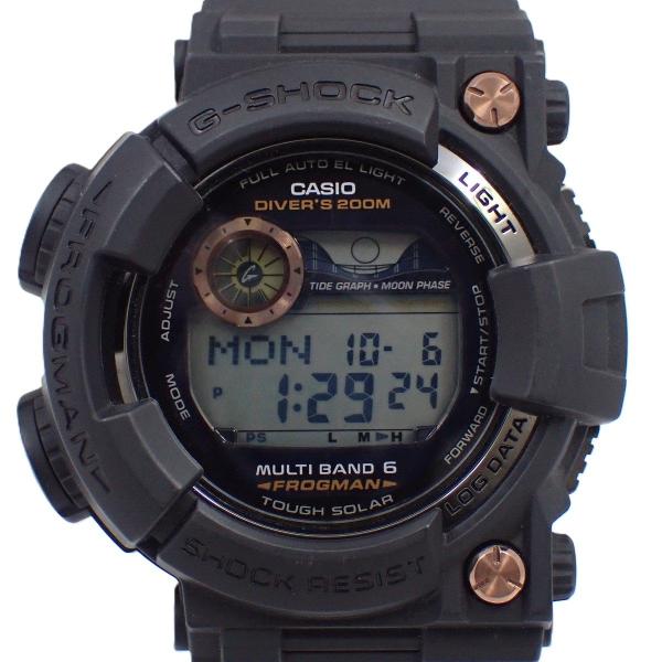 G-SHOCK カシオ フロッグマン ソーラー電波 メンズ 腕時計 ブラック  