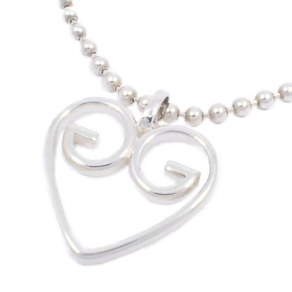 グッチGG オープンハート ボールネックレス　925 はちこ GUCCI グッチ オープンハート GG ボールチェーン ネックレス