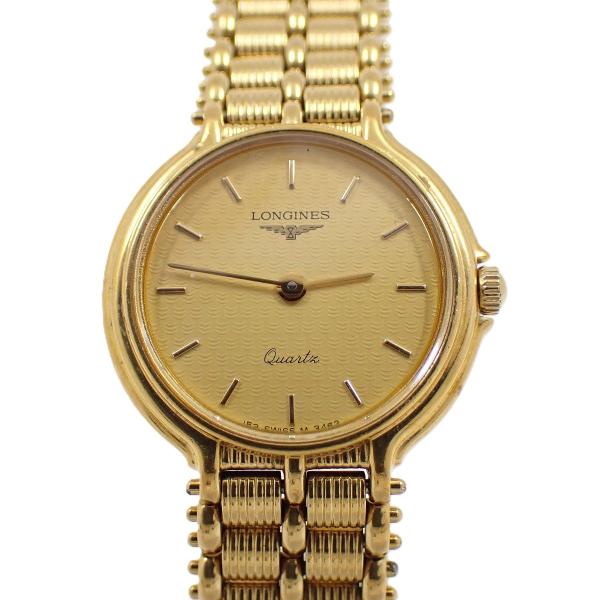 【新品ベルト】532 ロンジン レディース ゴールド クォーツ 人気 LONGINES ロンジン ラウンド型 クォーツ レディース 腕時計