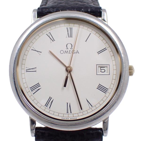 DE VILLE 【訳あり・稼働品】オメガ デビル ラウンド型 クォーツ