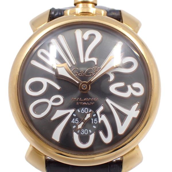 専用❗GaGa MILANO　マニュアーレ48MM　純正ベルト　手巻き式　腕時計 GAGA MILANO Manuale 48mm,5015S SWISS製(マヌアーレ48mm