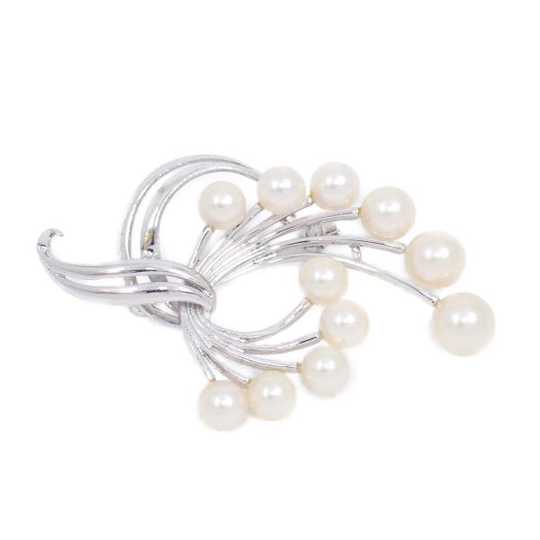 MIKIMOTO シルバーブローチ 花モチーフ パール MIKIMOTO（ミキモト） 【ジャンク品】MIKIMOTO フラワーモチーフ