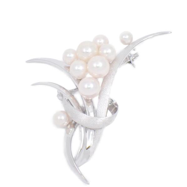 タサキ TASAKIアコヤパール ブローチ フラワー モチーフ/シルバー TASAKI（タサキ） 【美品】TASAKI 田崎真珠 フラワーブーケモチーフ