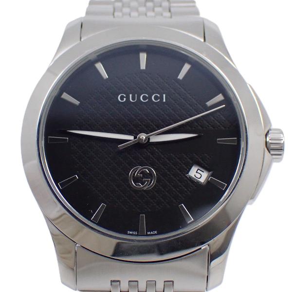 GUCCI（グッチ） 126.4 Gタイムレス クォーツ メンズ 腕時計 黒文字盤