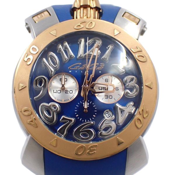 GaGa MILANO（ガガミラノ） クロノ48 クォーツ メンズ 腕時計 ピンク