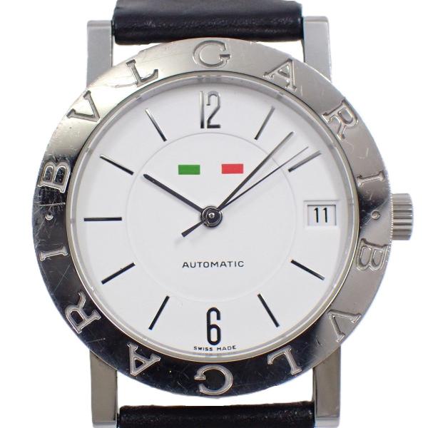 新品電池✨　BVLGARI 純正ベルト　BB33SL ネイビー文字盤　付属品有り 新品電池✨ BVLGARI 純正ベルト BB33SL ネイビー文字盤 付属品有り