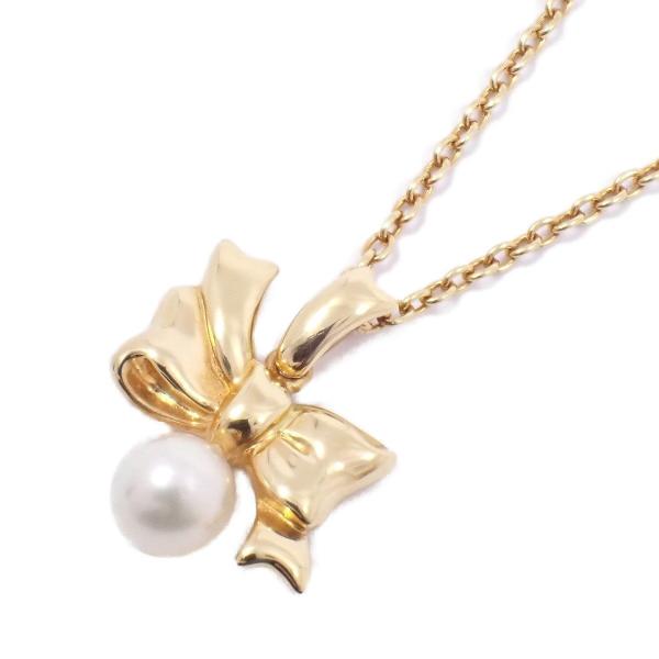 TASAKI（タサキ） 田崎真珠 リボン ネックレス K18YG/パール【いおき