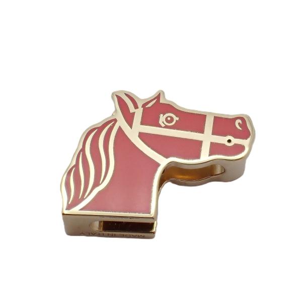 HERMES エルメス カドリージュ スカーフリング ゴールド×ピンク系【いおき質店】