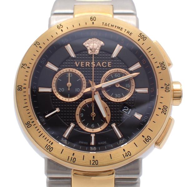 ヴェルサーチ クロノグラフ QZ ブラック文字盤 VERSACE（ヴェルサーチェ） ヴェルサーチ ミスティックスポーツ クロノ
