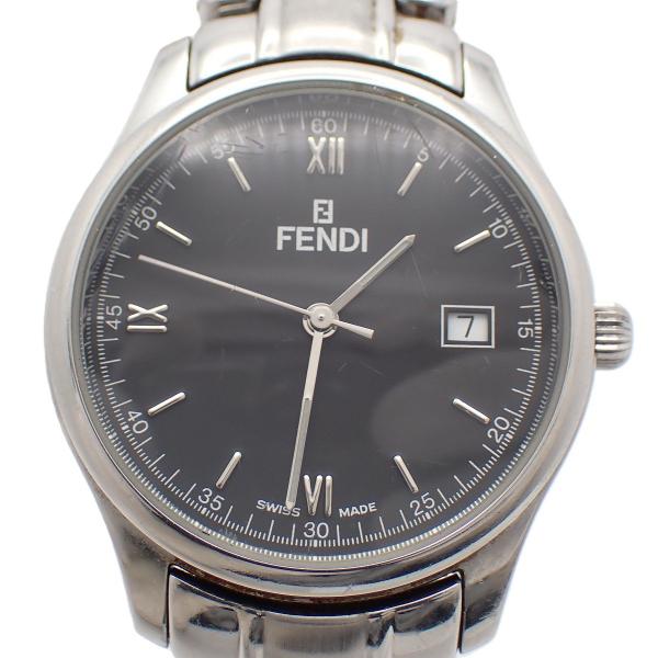 FENDI（フェンディ） 210G ラウンド型 クォーツ メンズ 腕時計 黒文字