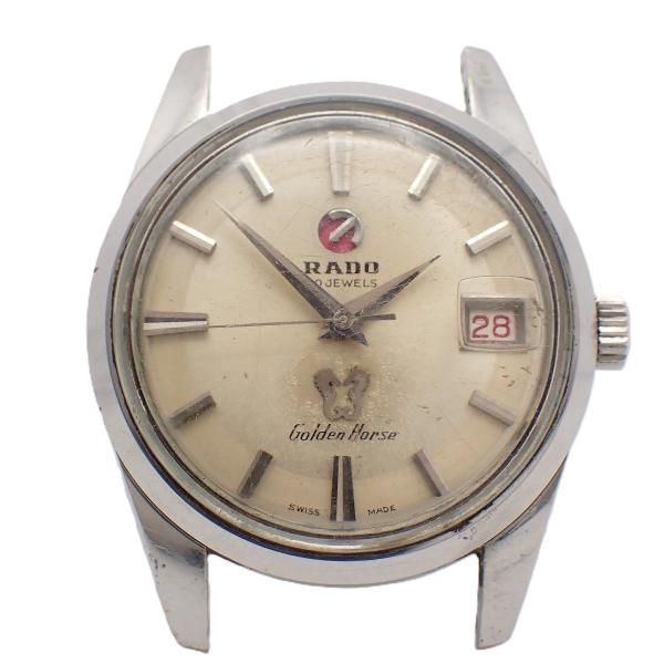 良品 ラドー ゴールデンホース 30石 シルバー文字盤 デイト メンズ腕時計 RADO（ラドー） ゴールデンホース 30石自動巻き メンズ 腕時計