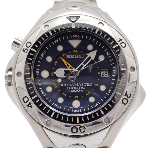 【美品】セイコー スキューバマスター クォーツ 腕時計 チタン シルバー SEIKO（セイコー） 【訳あり品】SEIKO スキューバマスター ピピン