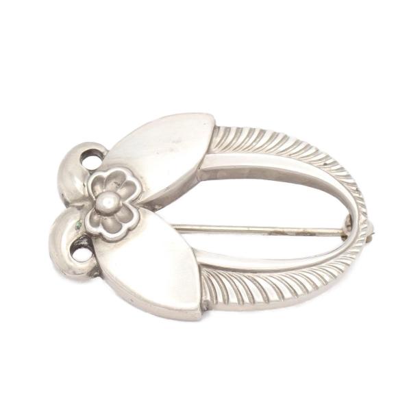 Georg Jensen（ジョージ ジェンセン） 227 フラワーモチーフ ブローチ