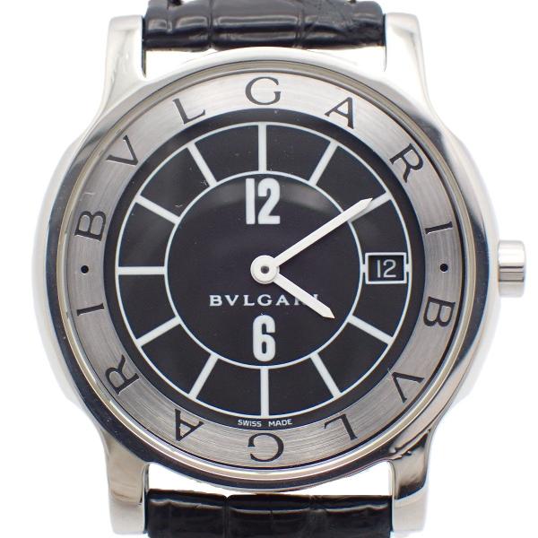 BVLGARI（ブルガリ） ソロテンポ クォーツ メンズ 腕時計 黒文字盤