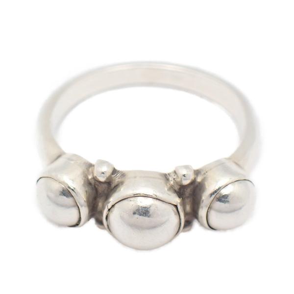 GEORG JENSEN ジョージジェンセン 3 シルバーボール リング 指輪 シルバー925 10.5号【いおき質店】
