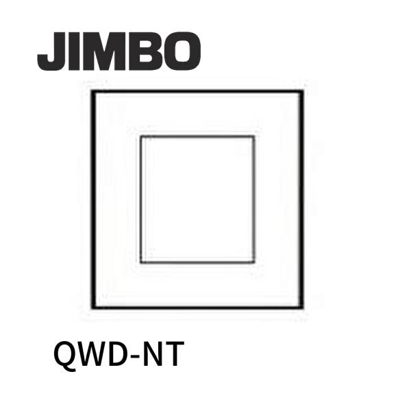 【在庫あり!!】JINBO 神保電器 配線器具 QWD-NT J・WIDE SLIMシリーズ スリムスクエア コンセントプレート 2連用 保安灯用 ピュアホワイト