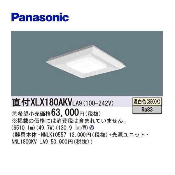 パナソニック 一体型LEDベースライト スクエアシリーズ 570タイプ 温