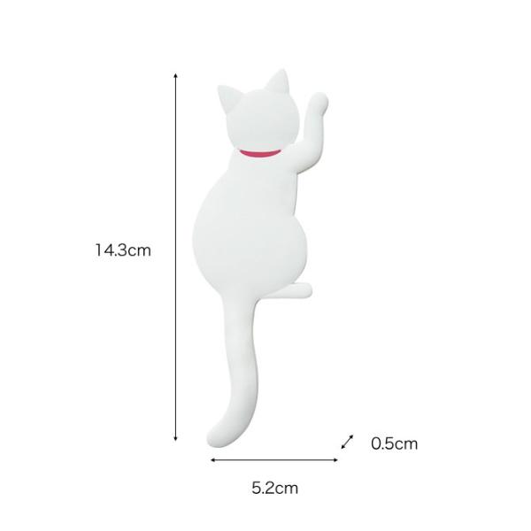 マグネットフック シロ しっぽ 小物掛け 入荷予定 鍵フック 磁石 フック アニマル Magnet Hook ねこ おしゃれ かわいい マグネット