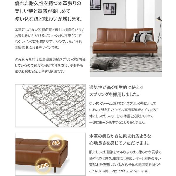 フランスベッド ソファ ルーカス 3P ソファベッド 2.5人掛け ベッドにもなる シングルベッド ボンネルコイル 高密度連続スプリング