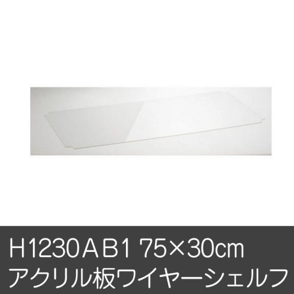 ワイヤーシェルフ アクリル板 オプション ワイヤーシェルフ用アクリル板収納棚 ｈ1230ａｂ1 ラック 本日限定