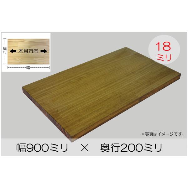 BRIWAX塗装済み パイン集成材 厚み18mm幅900mm奥行200mm : IPC DIYLab