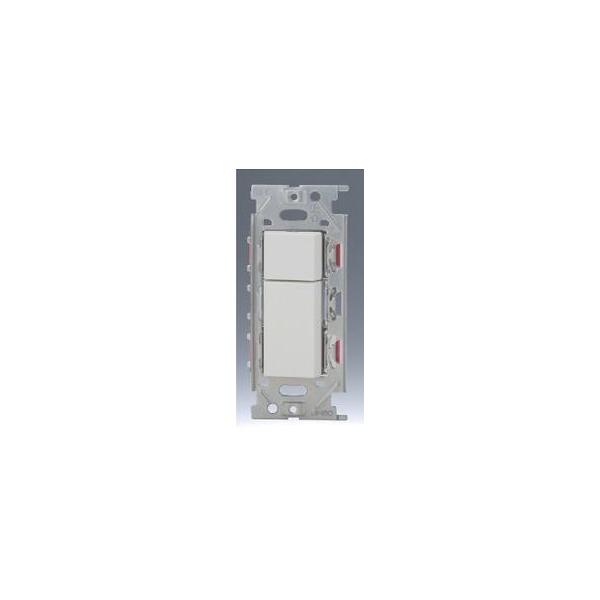 神保電器 NKW02308PW 3路ダブルスイッチセット 【上段トリプル+下段ダブル】 JIMBO