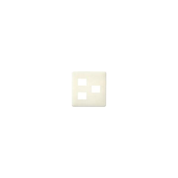 パナソニック WN6873WK フルカラーワンタッチモダンプレート 3コ用(2コ+1コ用)(ミルキーホワイト)