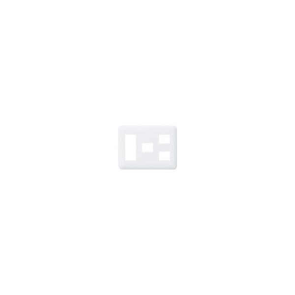 パナソニック WTF7076W コスモシリーズワイド21 コンセントプレート(3コ+1コ+2コ用)(ホワイト)
